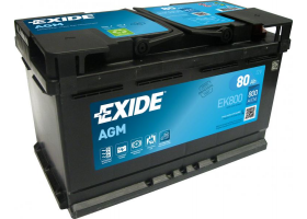 Exide Start-Stop AMG 12V 80Ah 800A EK800