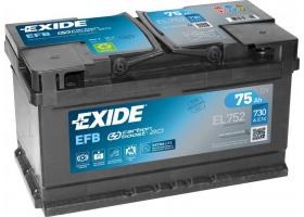 Exide Start-Stop EFB 12V 75Ah 730A EL752