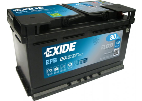 Exide Start-Stop EFB 12V 80Ah 720A EL800