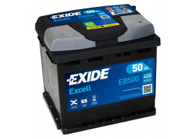 Exide Excell 12V 50Ah 450A EB500