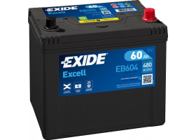 Exide Excell 12V 60Ah 390A EB604