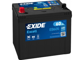 Exide Excell 12V 60Ah 480A EB605