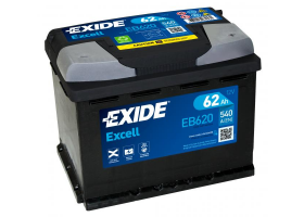 Exide Excell 12V 62Ah 540A EB620