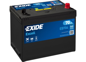 Exide Excell 12V 70Ah 540A EB704