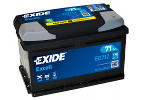 Exide Excell 12V 71Ah 670A EB712