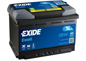 Exide Excell 12V 74Ah 680A EB740