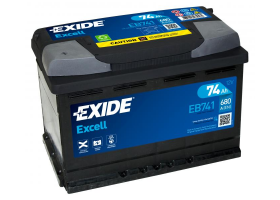 Exide Excell 12V 74Ah 680A EB741