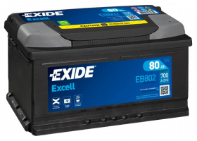 Exide Excell 12V 80Ah 700A EB802