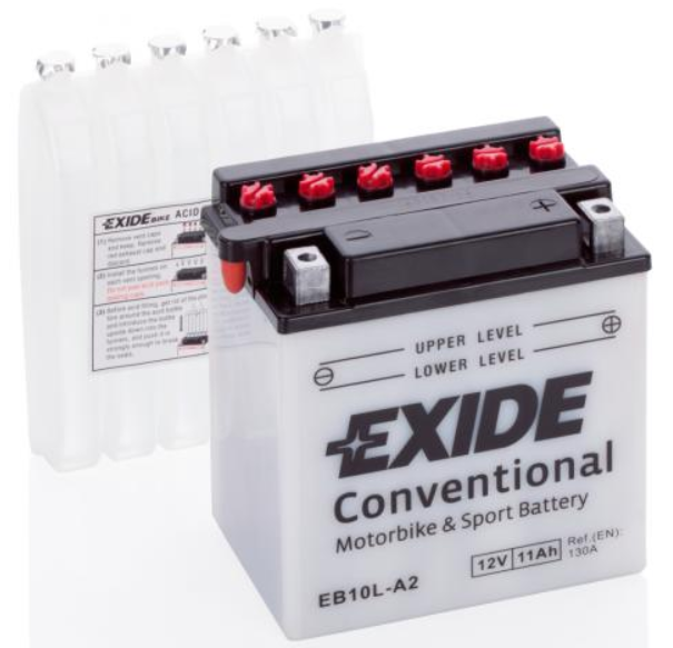 Exide Bike CONVENTIONAL 12V 11Ah EB10L-A2