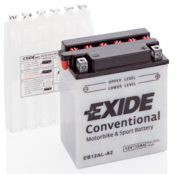 Exide Bike CONVENTIONAL 12V 12Ah EB12AL-A