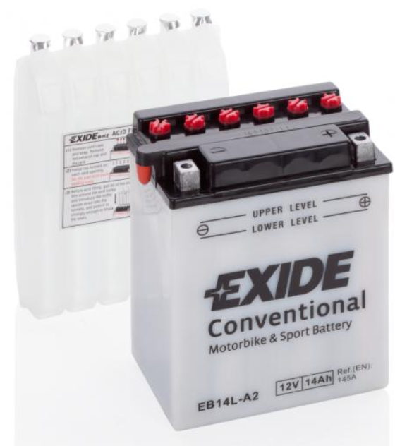 Exide Bike CONVENTIONAL 12V 14Ah EB14L-A2