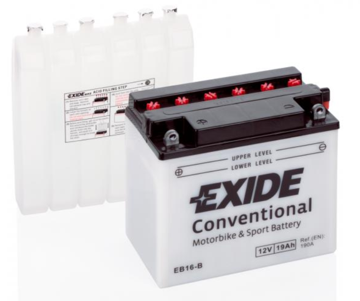 Exide Bike CONVENTIONAL 12V 19Ah EB16-B