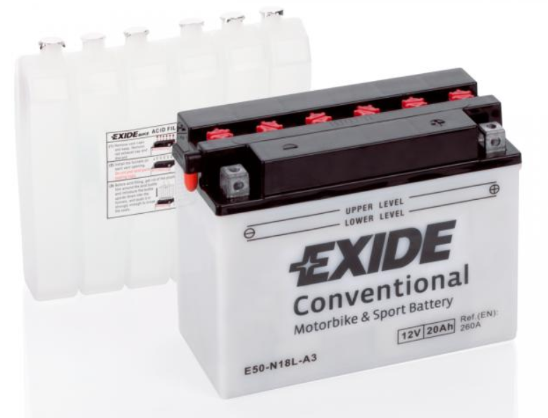 Exide Bike CONVENTIONAL 12V 20Ah E50-N18L-A3