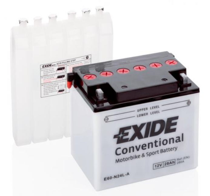 Exide Bike CONVENTIONAL 12V 28Ah E60-N24L-A