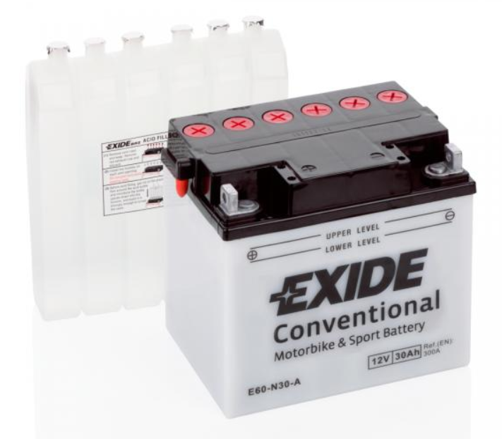 Exide Bike CONVENTIONAL 12V 30Ah E60-N30-A